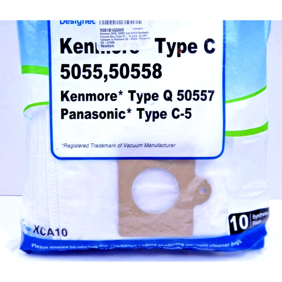 10 Allergy BeGone Allergen Style Vacuum Bags Kenmore Type C 10 Pack - Picture 4 of 5